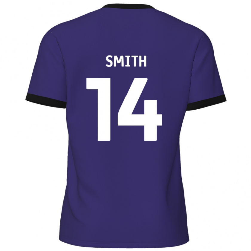 Kandiny Lapset Kane Smith #14 Violetti Vieraspaita 2024/25 Lyhythihainen Paita T-Paita