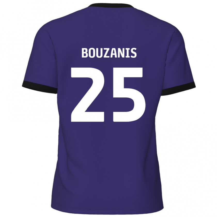 Kandiny Lapset Dean Bouzanis #25 Violetti Vieraspaita 2024/25 Lyhythihainen Paita T-Paita