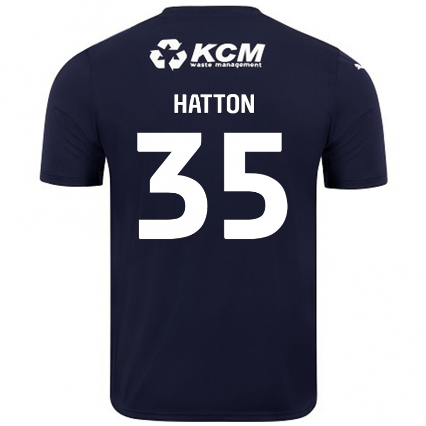 Kandiny Lapset Ben Hatton #35 Tummansininen Vieraspaita 2024/25 Lyhythihainen Paita T-Paita