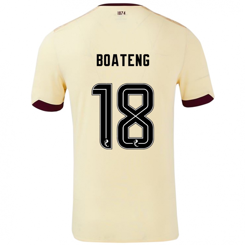 Kandiny Lapset Malachi Boateng #18 Burgundin Kerma Vieraspaita 2024/25 Lyhythihainen Paita T-Paita