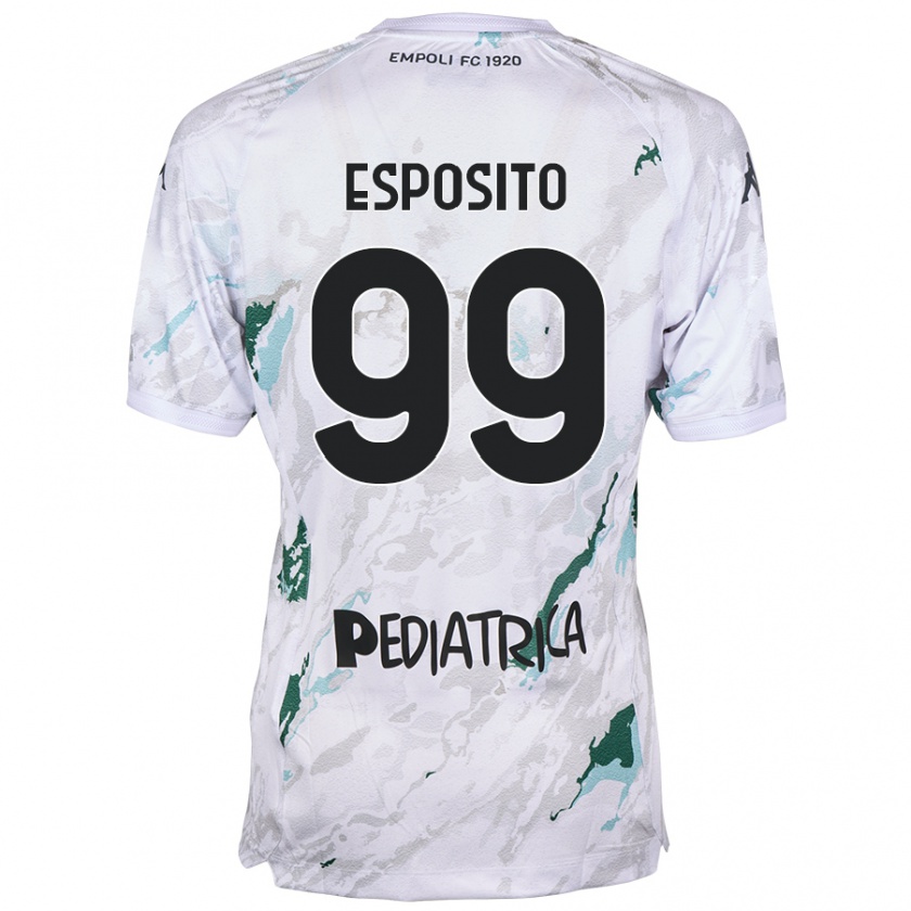 Kandiny Lapset Sebastiano Esposito #99 Harmaa Vieraspaita 2024/25 Lyhythihainen Paita T-Paita