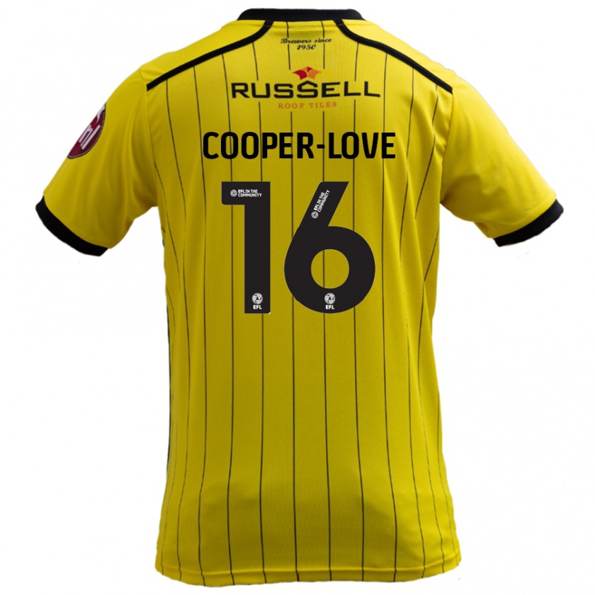 Kandiny Miesten Jack Cooper-Love #16 Keltainen Kotipaita 2024/25 Lyhythihainen Paita T-Paita