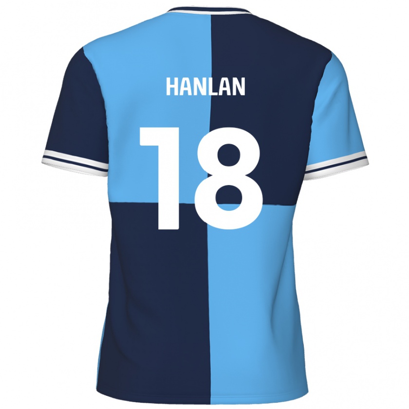 Kandiny Miesten Brandon Hanlan #18 Taivaansininen Tummansininen Kotipaita 2024/25 Lyhythihainen Paita T-Paita