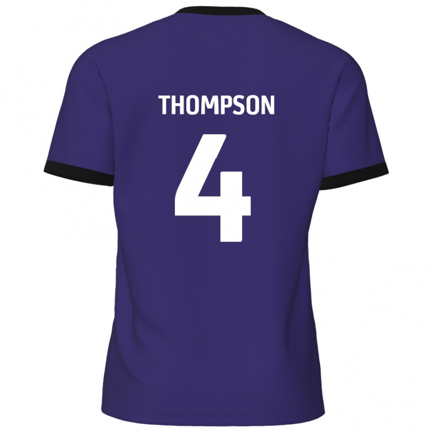 Kandiny Miesten Nathan Thompson #4 Violetti Vieraspaita 2024/25 Lyhythihainen Paita T-Paita