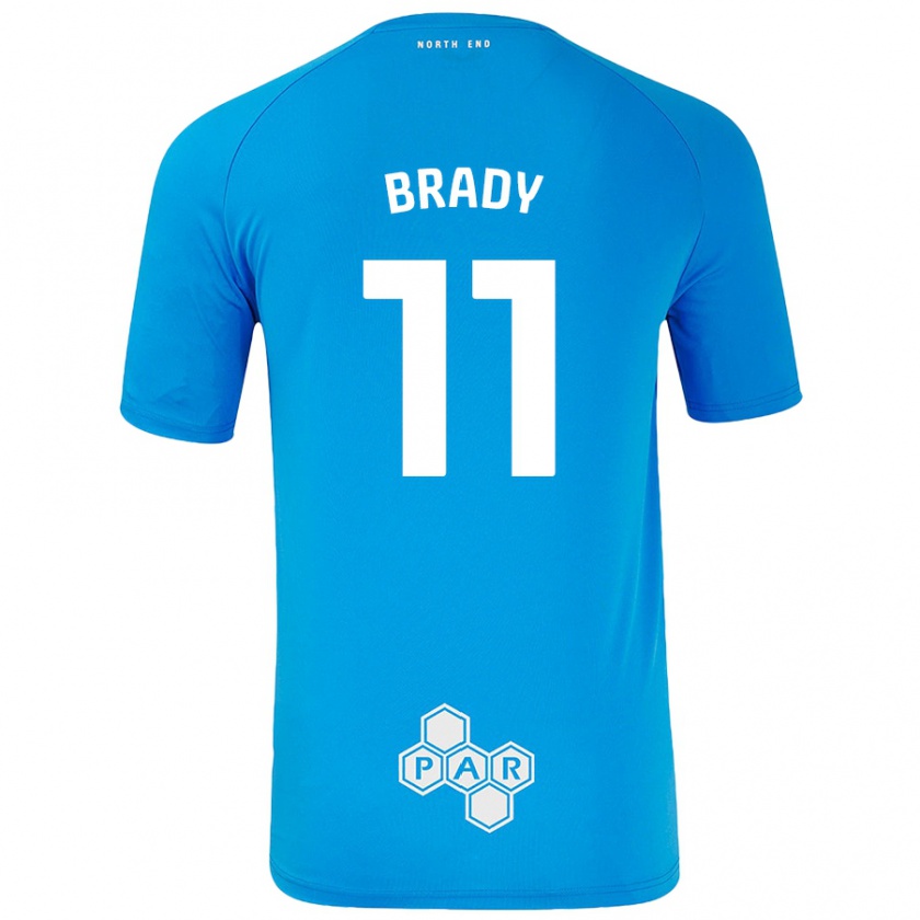 Kandiny Miesten Robbie Brady #11 Taivaansininen Vieraspaita 2024/25 Lyhythihainen Paita T-Paita