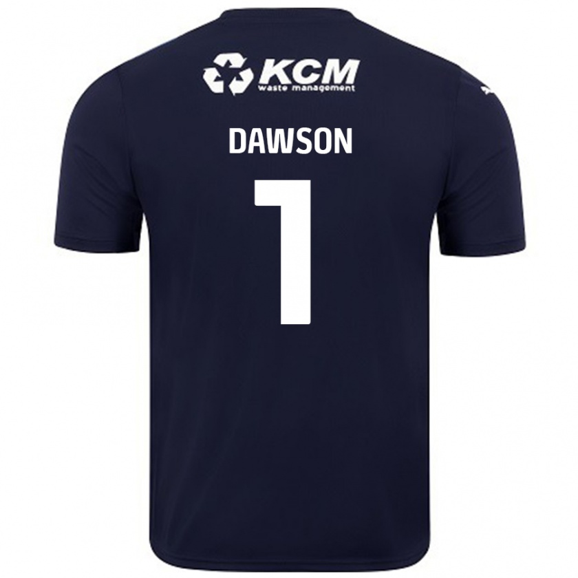 Kandiny Miesten Cameron Dawson #1 Tummansininen Vieraspaita 2024/25 Lyhythihainen Paita T-Paita