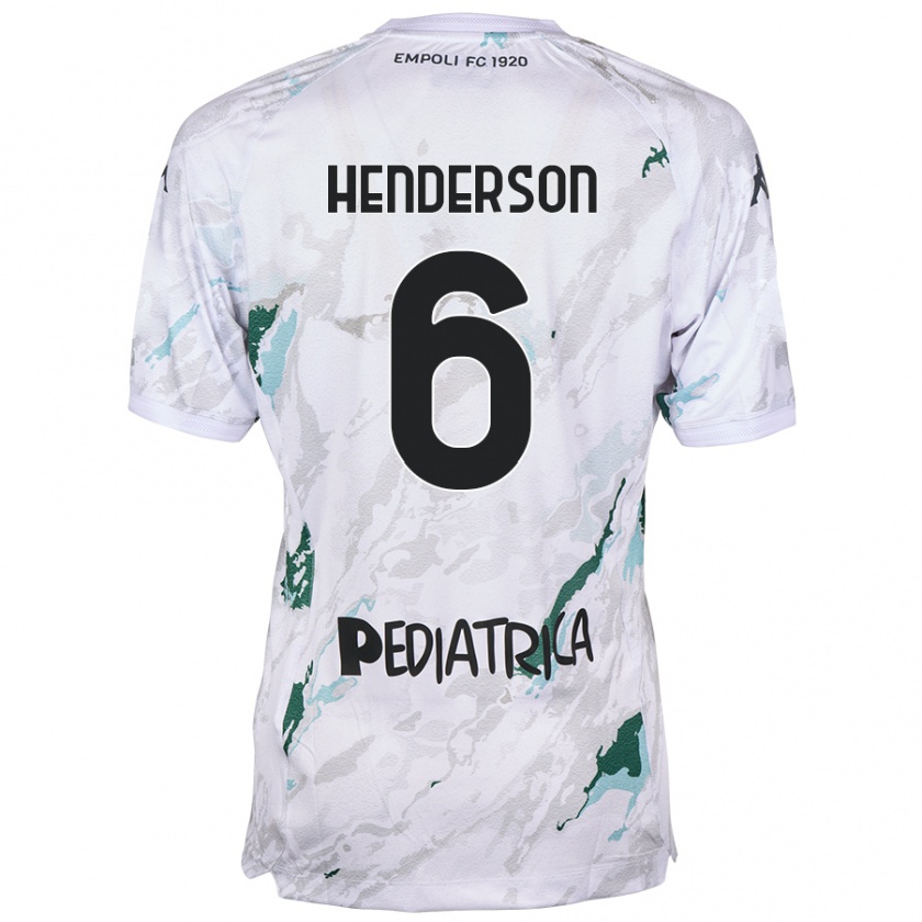 Kandiny Miesten Liam Henderson #6 Harmaa Vieraspaita 2024/25 Lyhythihainen Paita T-Paita