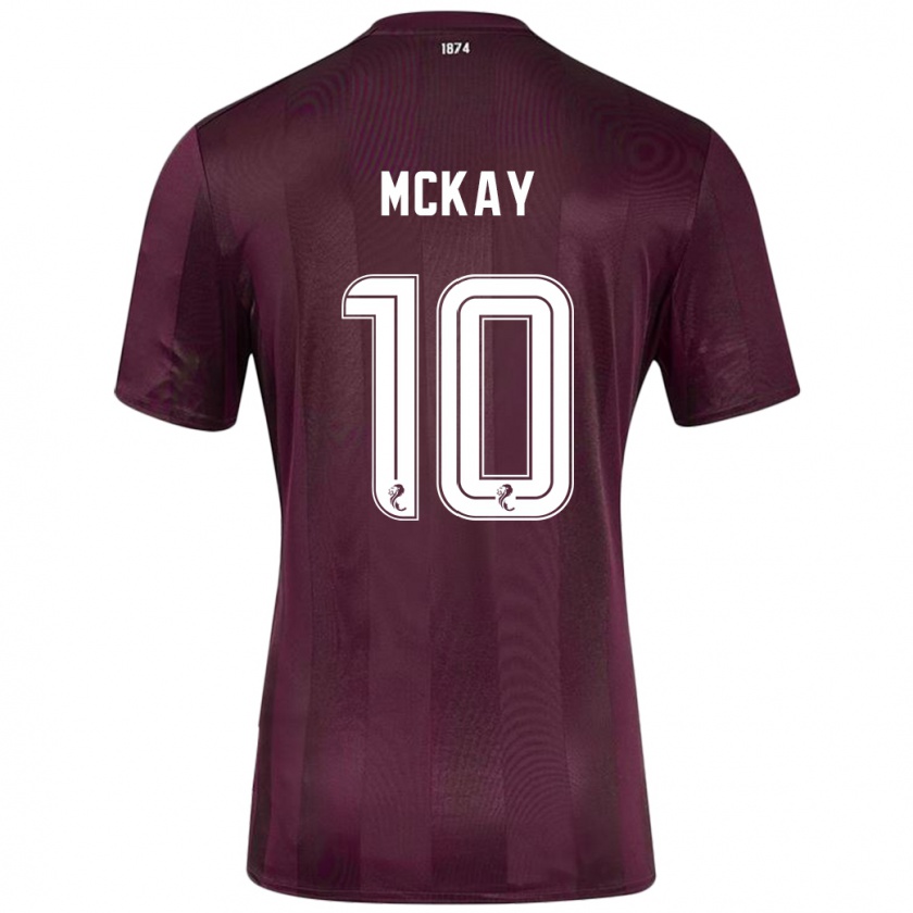 Kandiny Naisten Barrie Mckay #10 Burgundia Kotipaita 2024/25 Lyhythihainen Paita T-Paita