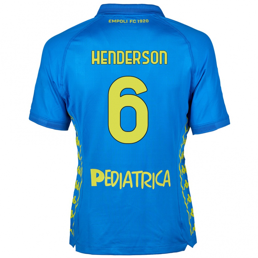 Kandiny Naisten Liam Henderson #6 Sininen Kotipaita 2024/25 Lyhythihainen Paita T-Paita