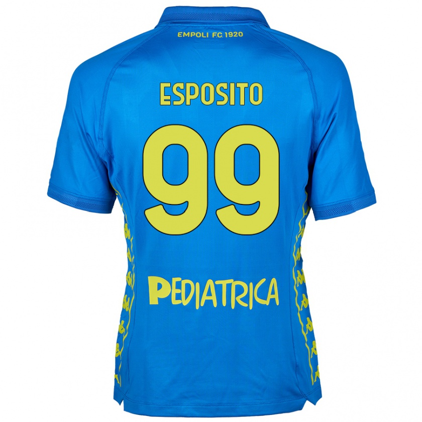 Kandiny Naisten Sebastiano Esposito #99 Sininen Kotipaita 2024/25 Lyhythihainen Paita T-Paita