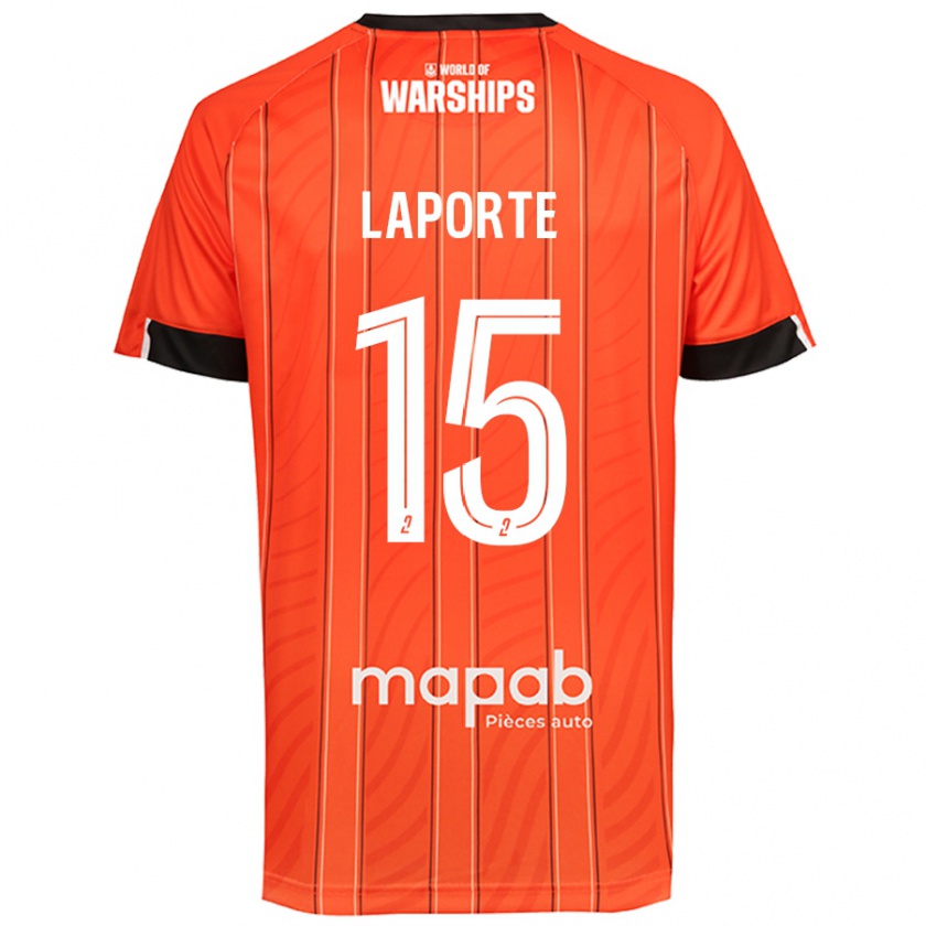 Kandiny Naisten Julien Laporte #15 Oranssi Kotipaita 2024/25 Lyhythihainen Paita T-Paita