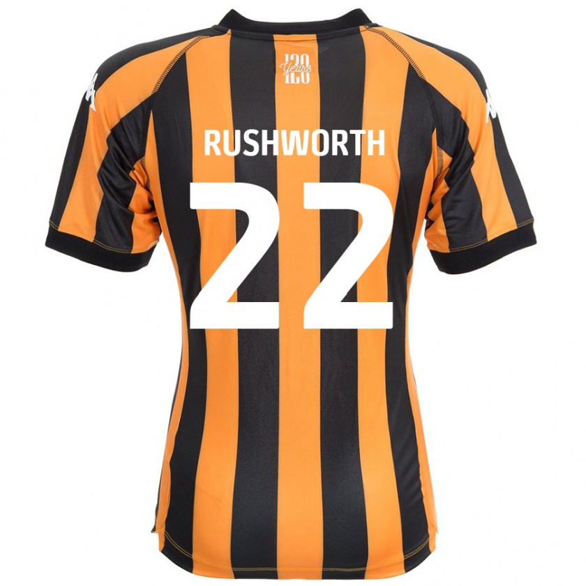 Kandiny Lapset Carl Rushworth #22 Musta Amber Kotipaita 2024/25 Lyhythihainen Paita T-Paita