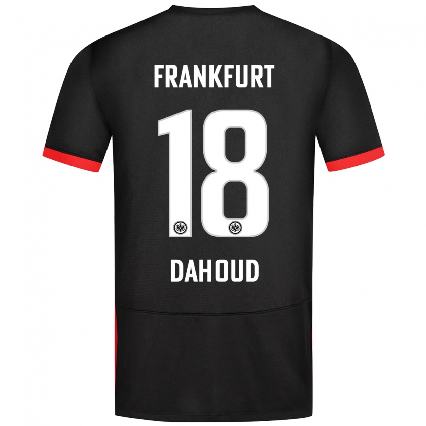 Kandiny Naisten Mahmoud Dahoud #18 Musta Vieraspaita 2024/25 Lyhythihainen Paita T-Paita