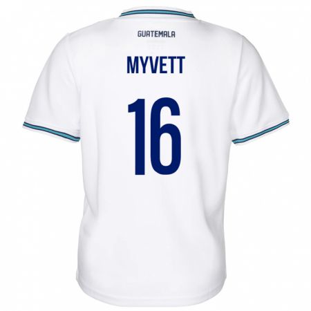 Kandiny Lapset Guatemala Jemery Myvett #16 Valkoinen Kotipaita 24-26 Lyhythihainen Paita T-Paita