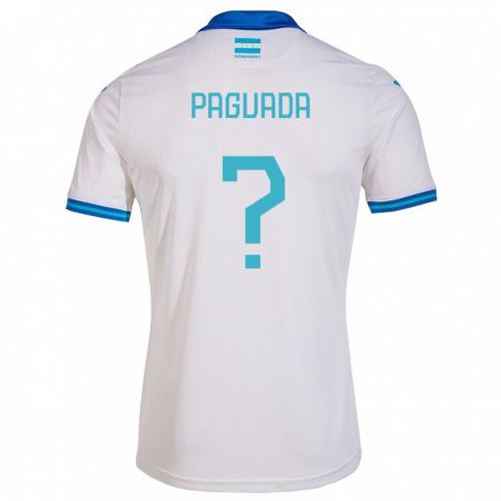 Kandiny Miesten Honduras Didier Paguada #0 Valkoinen Kotipaita 24-26 Lyhythihainen Paita T-Paita