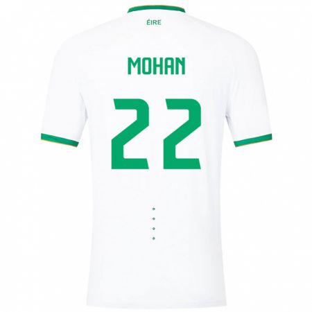 Kandiny Miesten Irlanti Stephen Mohan #22 Valkoinen Vieraspaita 24-26 Lyhythihainen Paita T-Paita