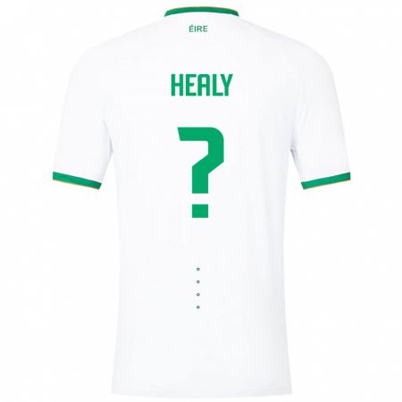 Kandiny Naisten Irlanti Matthew Healy #0 Valkoinen Vieraspaita 24-26 Lyhythihainen Paita T-Paita