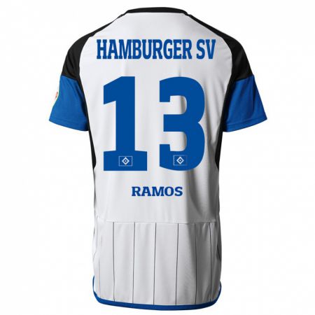 Kandiny Lapset Guilherme Ramos #13 Valkoinen Kotipaita 2023/24 Lyhythihainen Paita T-Paita