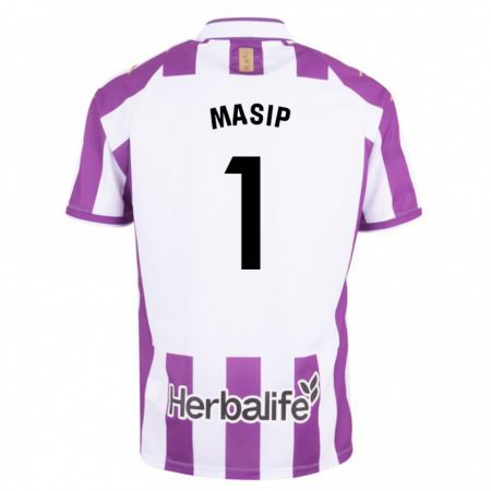 Kandiny Lapset Jordi Masip #1 Purppura Kotipaita 2023/24 Lyhythihainen Paita T-Paita