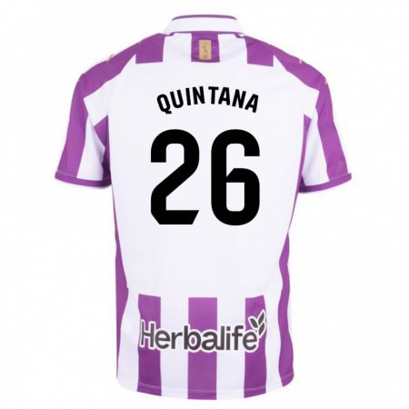 Kandiny Lapset Alberto Quintana #26 Purppura Kotipaita 2023/24 Lyhythihainen Paita T-Paita