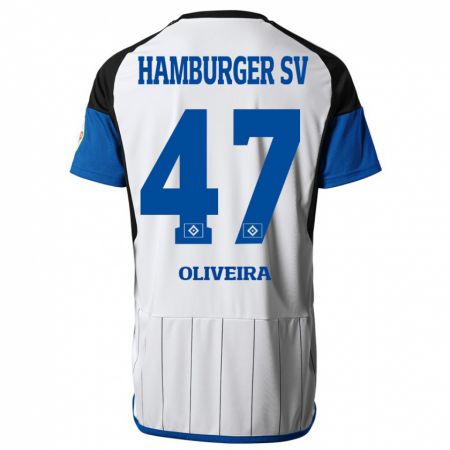 Kandiny Miesten Nicolas Oliveira #47 Valkoinen Kotipaita 2023/24 Lyhythihainen Paita T-Paita