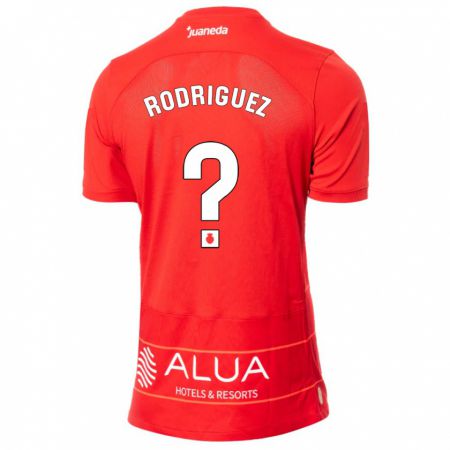 Kandiny Miesten Gabriel Rodríguez #0 Punainen Kotipaita 2023/24 Lyhythihainen Paita T-Paita