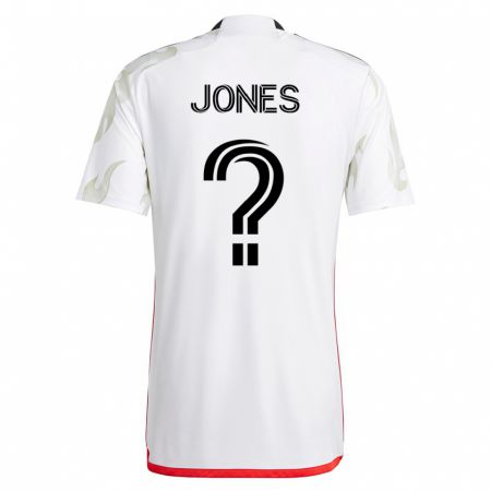 Kandiny Miesten Jordan Jones #0 Valkoinen Vieraspaita 2023/24 Lyhythihainen Paita T-Paita