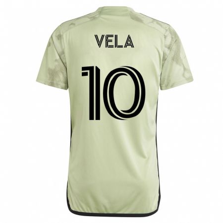 Kandiny Naisten Carlos Vela #10 Vihreä Vieraspaita 2023/24 Lyhythihainen Paita T-Paita