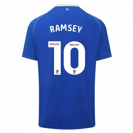 Kandiny Lapset Aaron Ramsey #10 Sininen Kotipaita 2023/24 Lyhythihainen Paita T-Paita