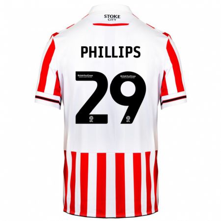 Kandiny Lapset D'margio Wright-Phillips #29 Punainen Valkoinen Kotipaita 2023/24 Lyhythihainen Paita T-Paita