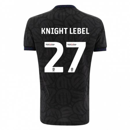 Kandiny Lapset Jamie Knight-Lebel #27 Musta Vieraspaita 2023/24 Lyhythihainen Paita T-Paita