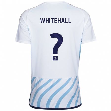 Kandiny Miesten Archie Whitehall #0 Valkoinen Sininen Vieraspaita 2023/24 Lyhythihainen Paita T-Paita