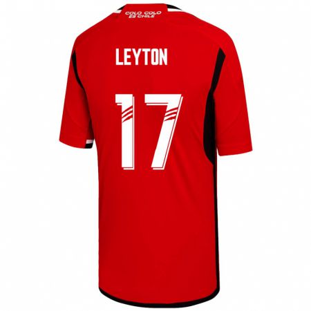 Kandiny Miesten Geraldine Leyton #17 Punainen Vieraspaita 2023/24 Lyhythihainen Paita T-Paita