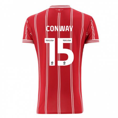 Kandiny Naisten Tommy Conway #15 Punainen Kotipaita 2023/24 Lyhythihainen Paita T-Paita