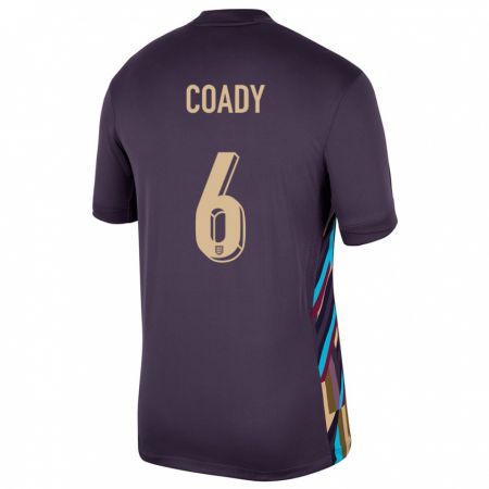 Kandiny Lapset Englanti Conor Coady #6 Tumma Rusina Vieraspaita 24-26 Lyhythihainen Paita T-Paita