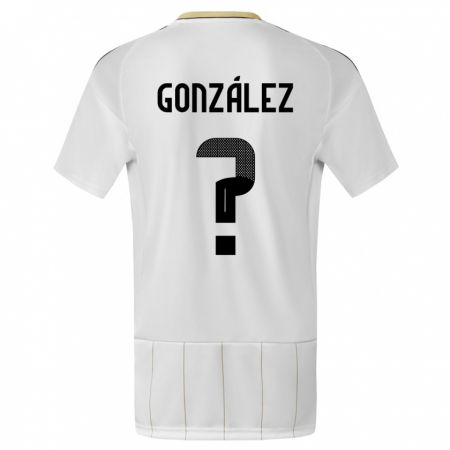 Kandiny Lapset Costa Rica Ariel Gonzalez #0 Valkoinen Vieraspaita 24-26 Lyhythihainen Paita T-Paita