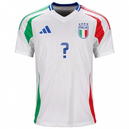 Kandiny Miesten Italia Kevin Moressa #0 Valkoinen Vieraspaita 24-26 Lyhythihainen Paita T-Paita