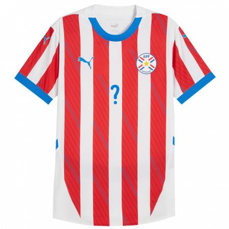 Kandiny Naisten Paraguay Diego Torres #0 Valkoinen Punainen Kotipaita 24-26 Lyhythihainen Paita T-Paita