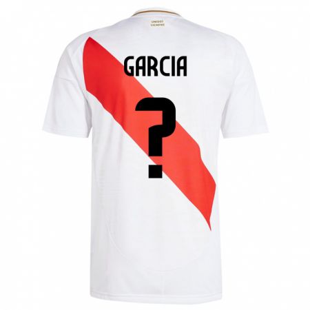 Kandiny Naisten Peru Gian García #0 Valkoinen Kotipaita 24-26 Lyhythihainen Paita T-Paita