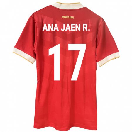 Kandiny Naisten Panama Ana Jaén Rodríguez #17 Punainen Kotipaita 24-26 Lyhythihainen Paita T-Paita