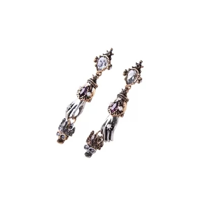 Kandiny - Gothic style crown Earrings 00634