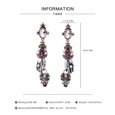 Kandiny - Gothic style crown Earrings 00634