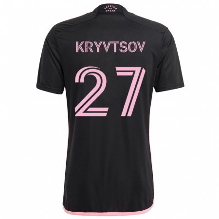 Kandiny Lapset Sergiy Kryvtsov #27 Musta Vieraspaita 2024/25 Lyhythihainen Paita T-Paita