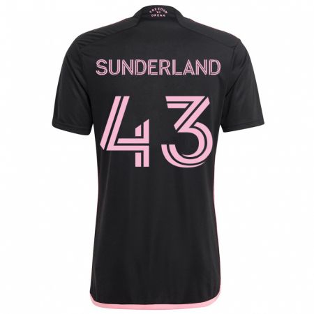 Kandiny Lapset Lawson Sunderland #43 Musta Vieraspaita 2024/25 Lyhythihainen Paita T-Paita