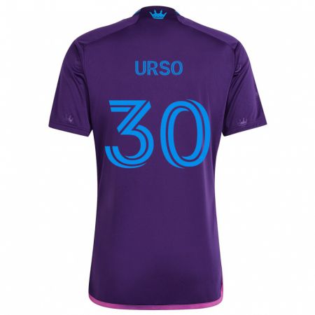 Kandiny Lapset Júnior Urso #30 Purppura Sininen Vieraspaita 2024/25 Lyhythihainen Paita T-Paita