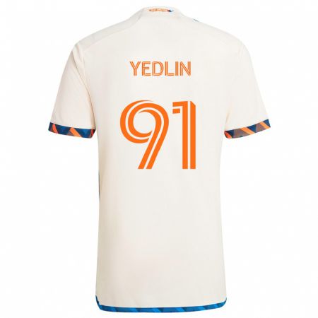 Kandiny Lapset Deandre Yedlin #91 Valkoinen Oranssi Vieraspaita 2024/25 Lyhythihainen Paita T-Paita