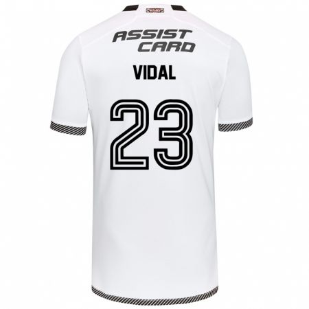 Kandiny Miesten Arturo Vidal #23 Valkoinen Musta Kotipaita 2024/25 Lyhythihainen Paita T-Paita