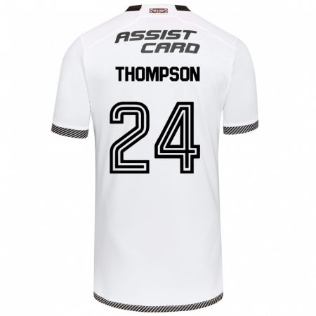 Kandiny Miesten Jordhy Thompson #24 Valkoinen Musta Kotipaita 2024/25 Lyhythihainen Paita T-Paita