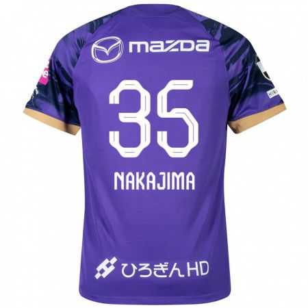 Kandiny Lapset Yotaro Nakajima #35 Purppura Valkoinen Kotipaita 2024/25 Lyhythihainen Paita T-Paita