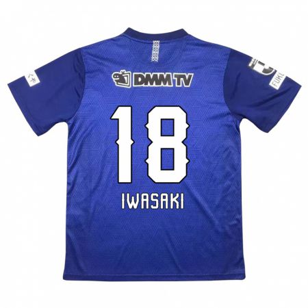 Kandiny Lapset Yuto Iwasaki #18 Tummansininen Kotipaita 2024/25 Lyhythihainen Paita T-Paita